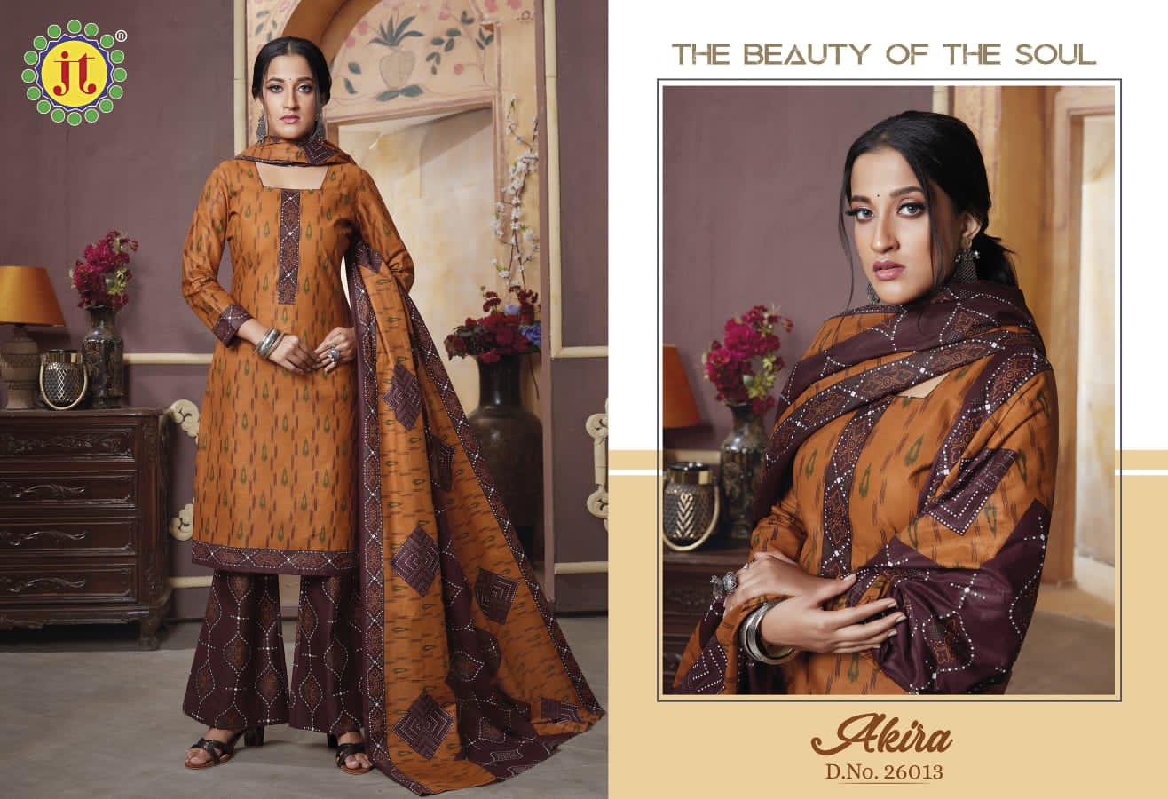 JT Akira Vol-26 Wholesale Pure Cotton Printed Dress Material