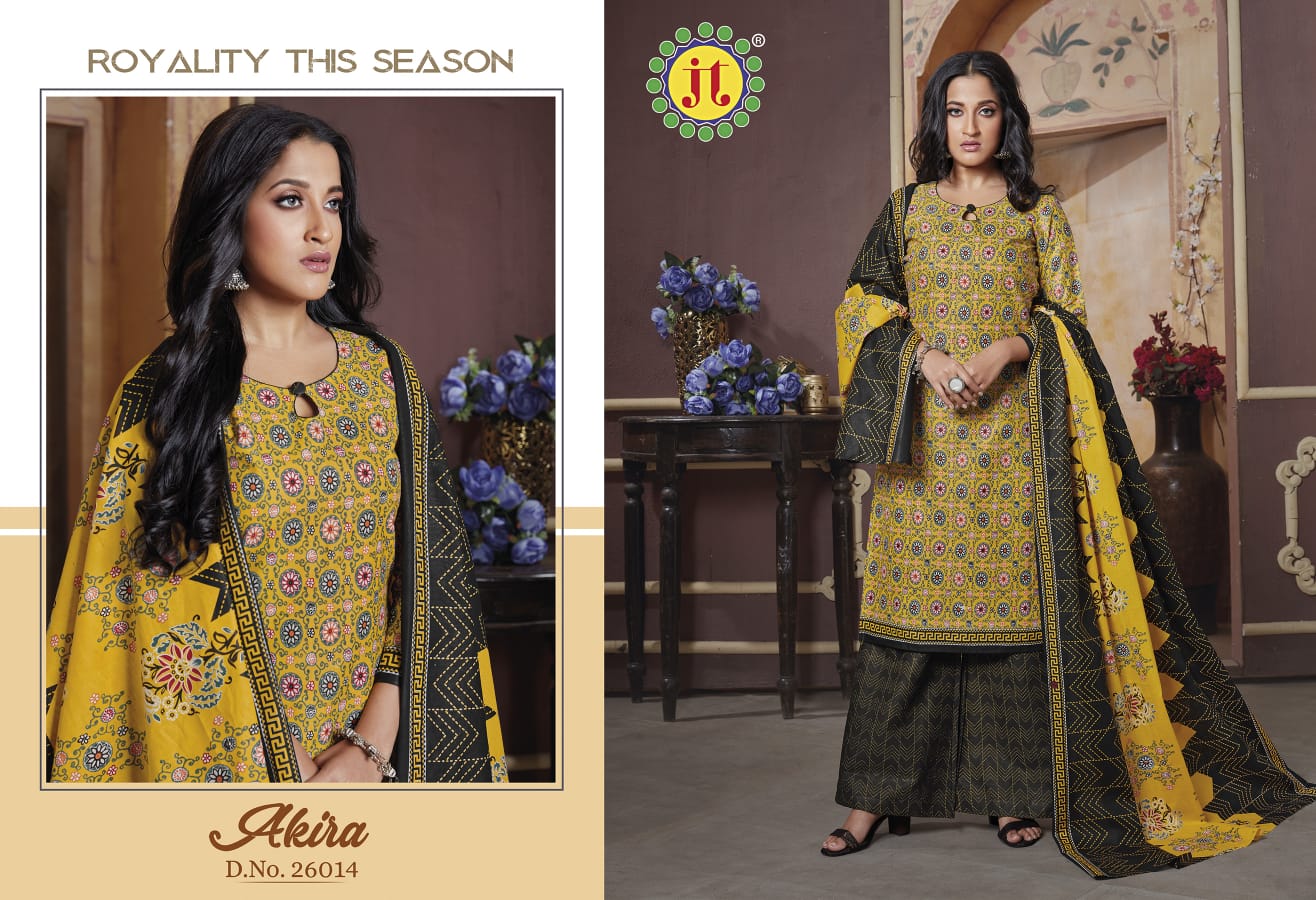 JT Akira Vol-26 Wholesale Pure Cotton Printed Dress Material