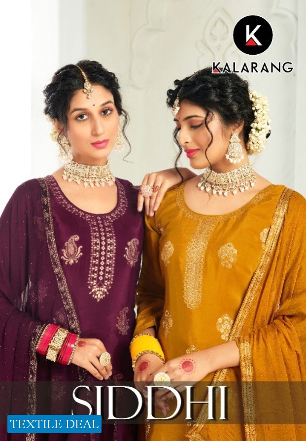Kalarang Siddhi Wholesale Pure Natural Crepe Dress Material