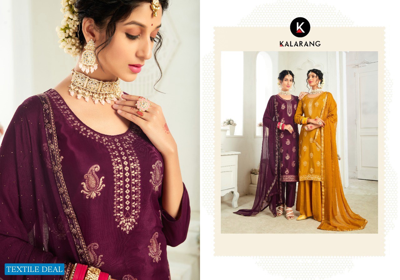 Kalarang Siddhi Wholesale Pure Natural Crepe Dress Material