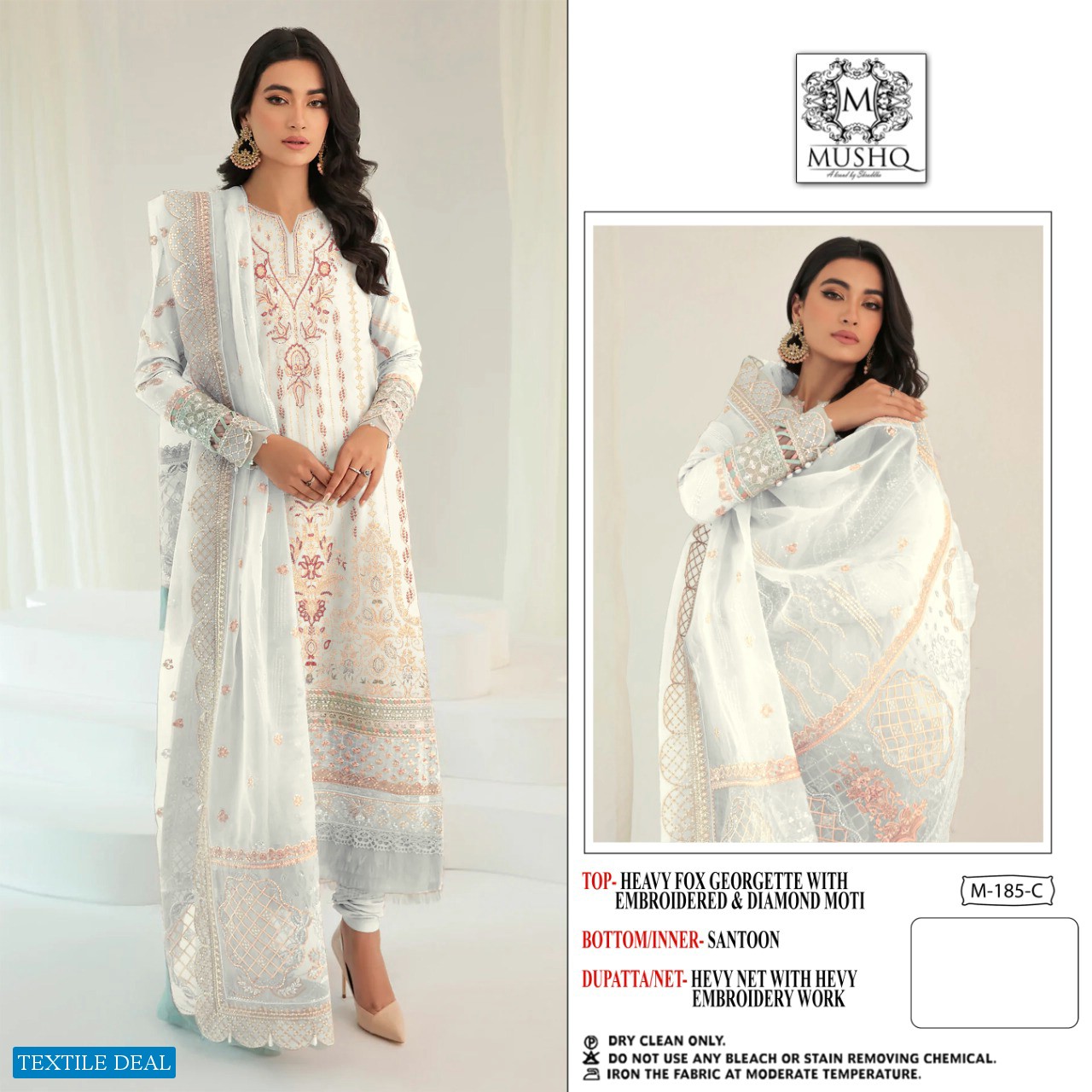 Mushq M-185 Wholesale Pakistani Concept Salwar Suits