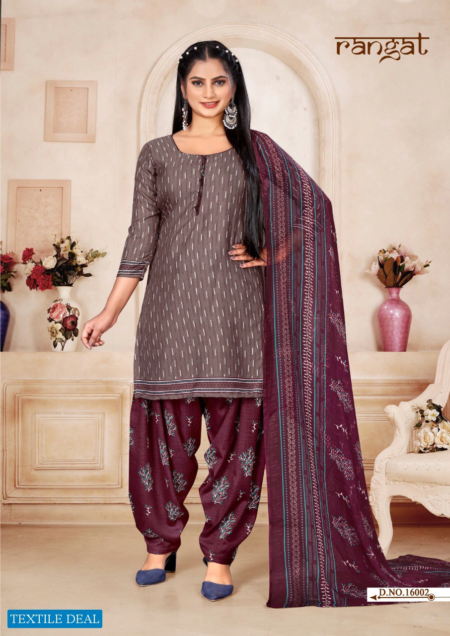 Amit Rangat Vol-16 Wholesale Micro Fabrics Printed Dress Material