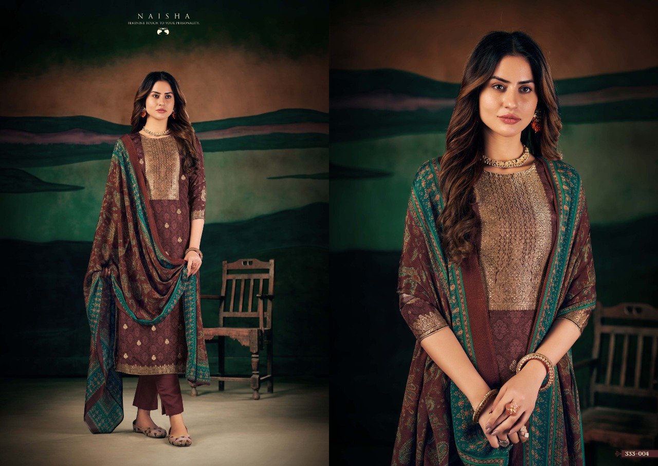 SARGAM PRESENT NAISHA PURE VISCOSE RUSSIAN JAQUARD WHOLESALE SALWAR SUITS
