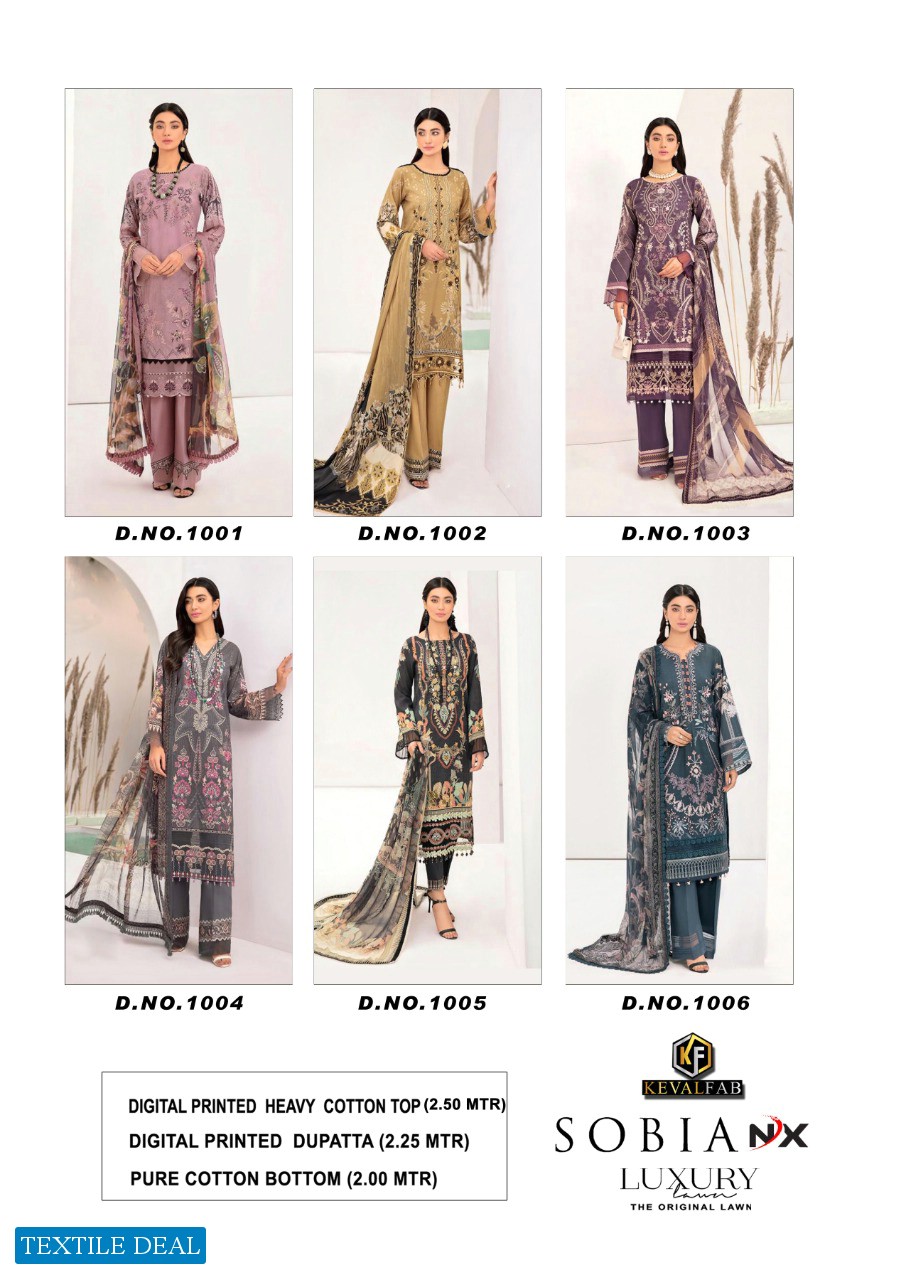 Keval Sobia Nx Wholesale Luxury Lawn Dress Material