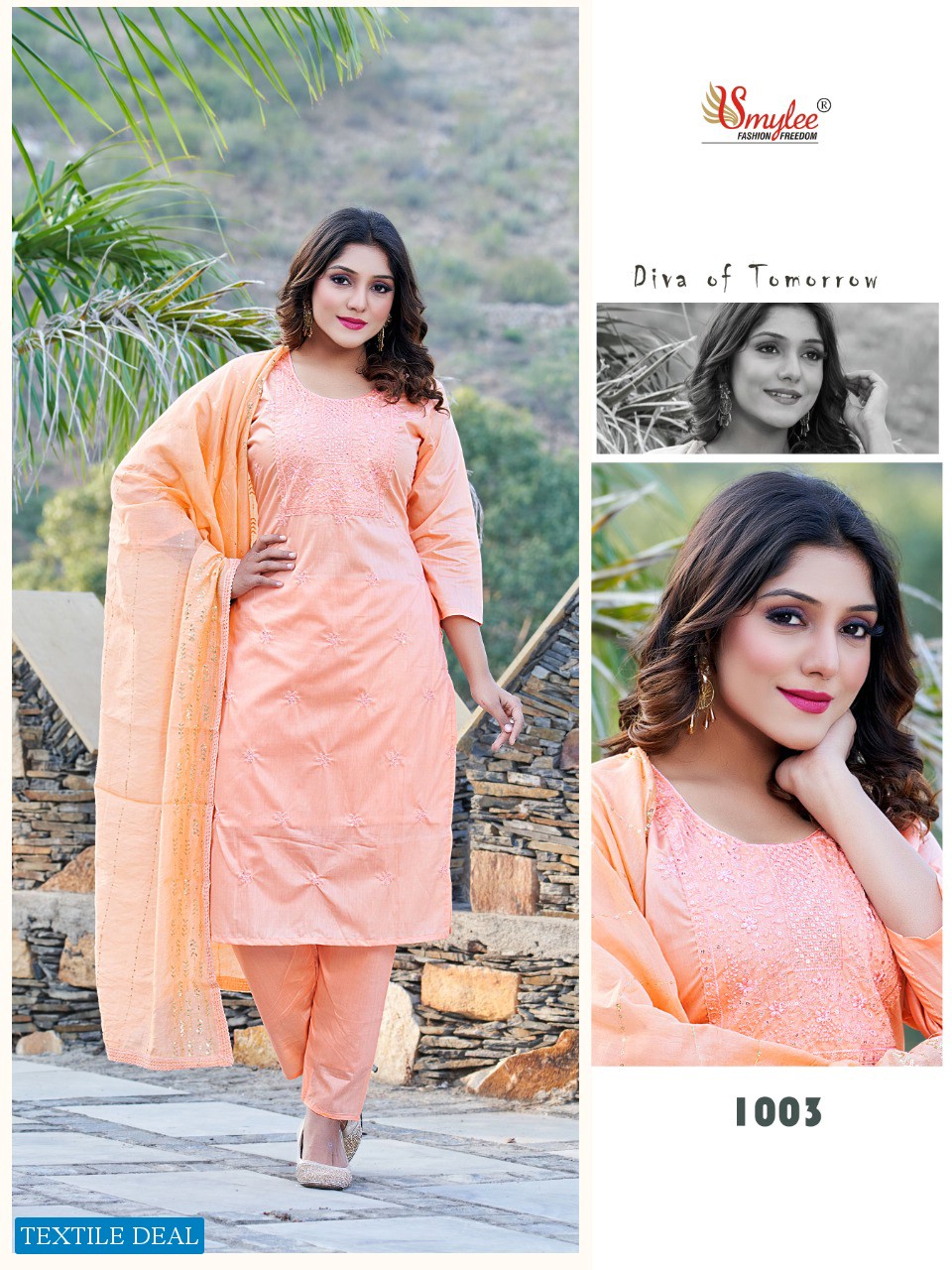 SMYLEE JENISHA BY RUNG CHANDERI SILK FULLY STITCH FANCY SALWAR KAMEEZ