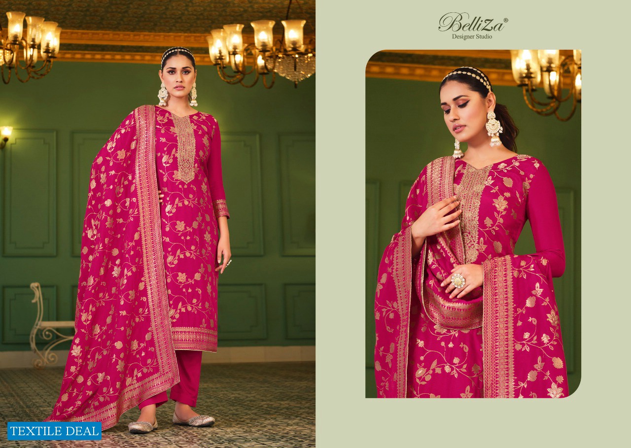 MEHERBAAN BY BELLIZA VISCOSE DOLA JACQUARD DESIGNER SALWAR KAMEEZ