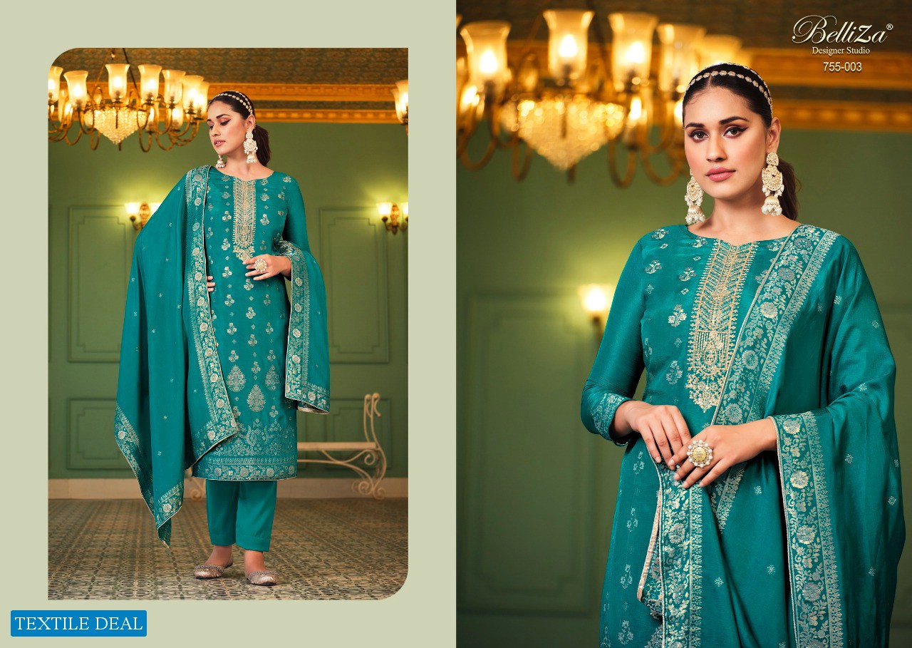 MEHERBAAN BY BELLIZA VISCOSE DOLA JACQUARD DESIGNER SALWAR KAMEEZ