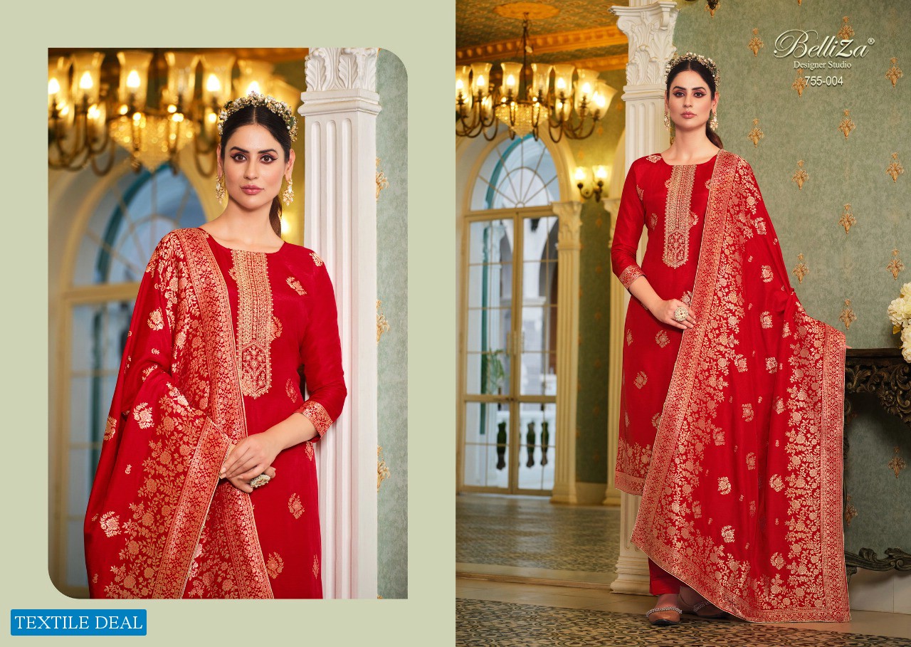 MEHERBAAN BY BELLIZA VISCOSE DOLA JACQUARD DESIGNER SALWAR KAMEEZ