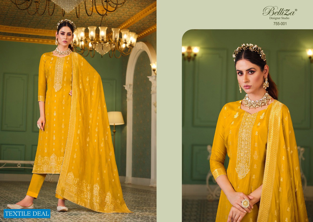 MEHERBAAN BY BELLIZA VISCOSE DOLA JACQUARD DESIGNER SALWAR KAMEEZ