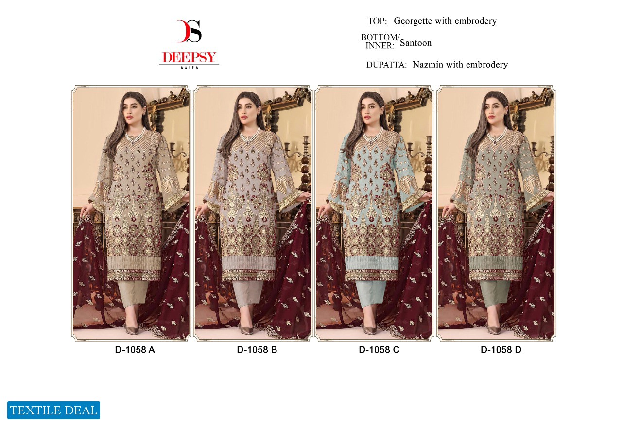 Deepsy D-1058 Wholesale Pakistani Concept Pakistani Dress