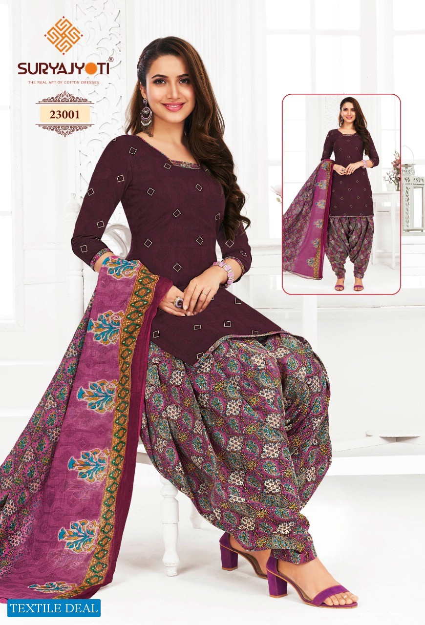 Suryajyoti Patiala Kudi Vol-23 Wholesale Pure Cotton Dress Material