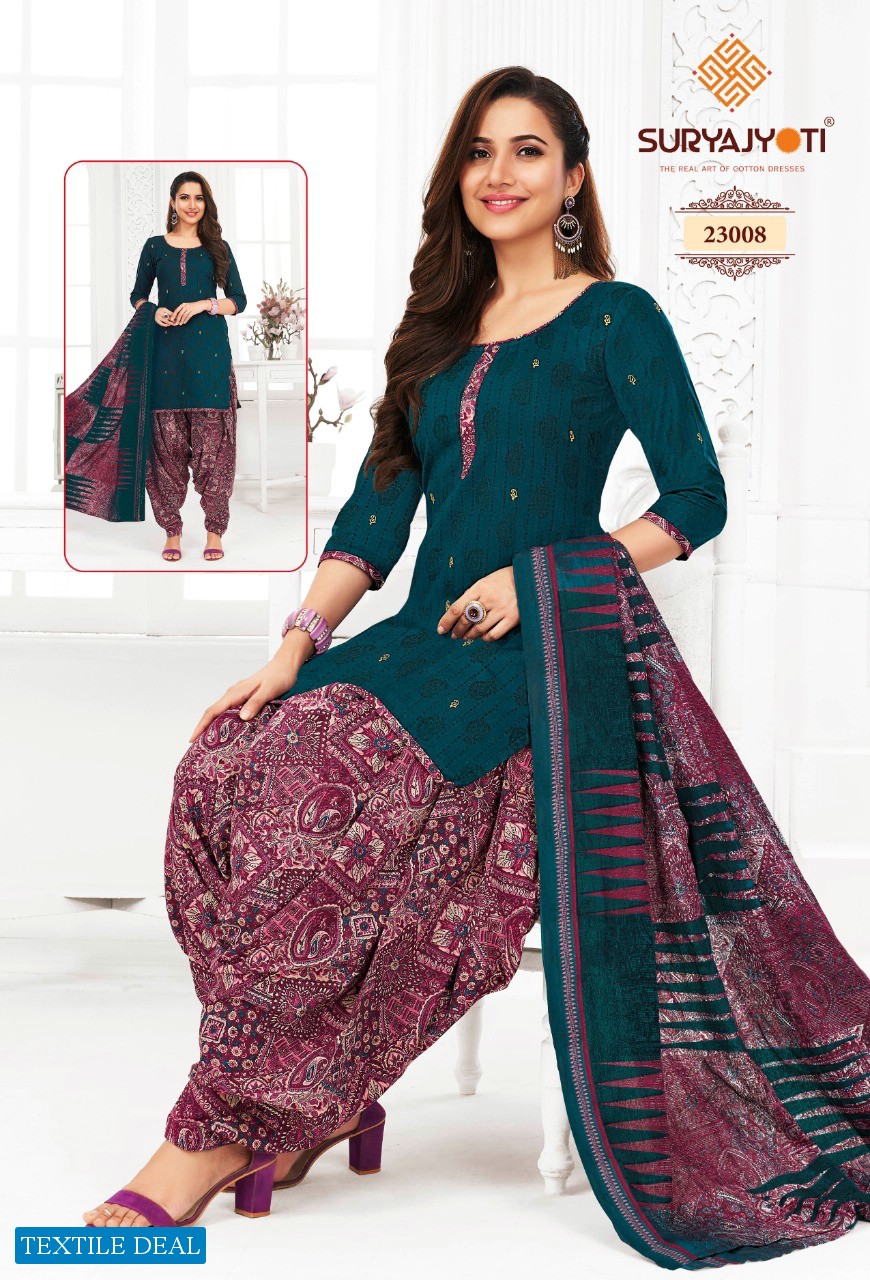 Suryajyoti Patiala Kudi Vol-23 Wholesale Pure Cotton Dress Material