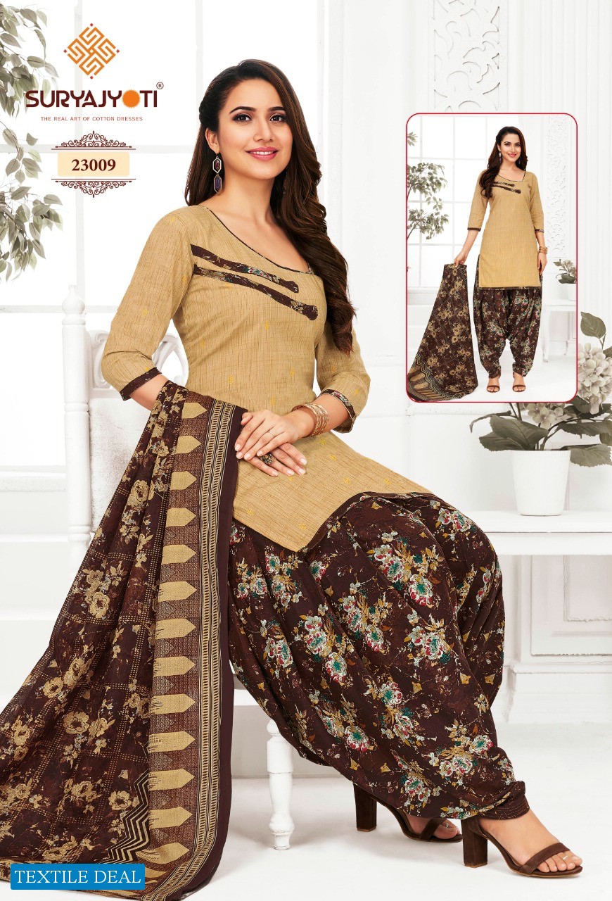 Suryajyoti Patiala Kudi Vol-23 Wholesale Pure Cotton Dress Material
