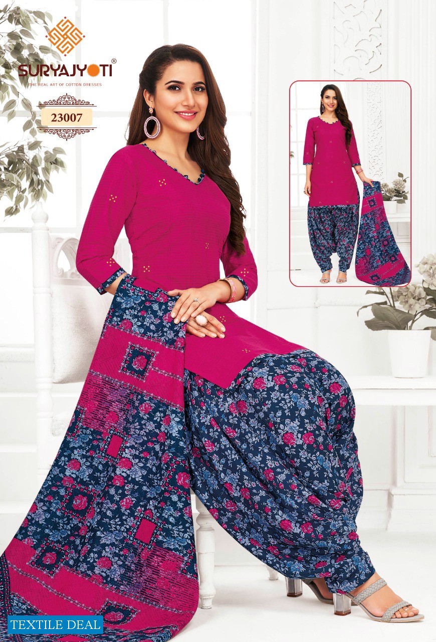 Suryajyoti Patiala Kudi Vol-23 Wholesale Pure Cotton Dress Material