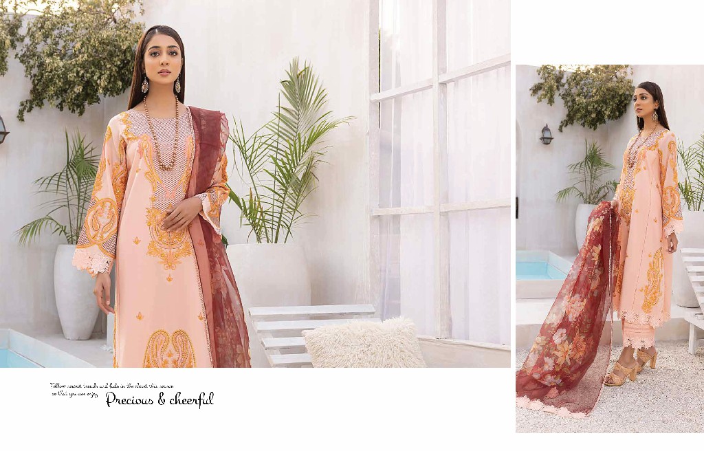 Charizma Reem Unstitched Premium Embroidered Lawn Collection 2023