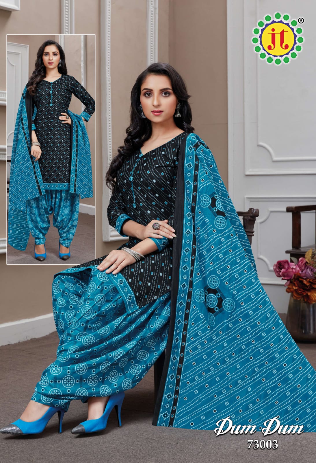 JT Dum Dum Vol-73 Wholesale Pure Cotton Printed Dress Material