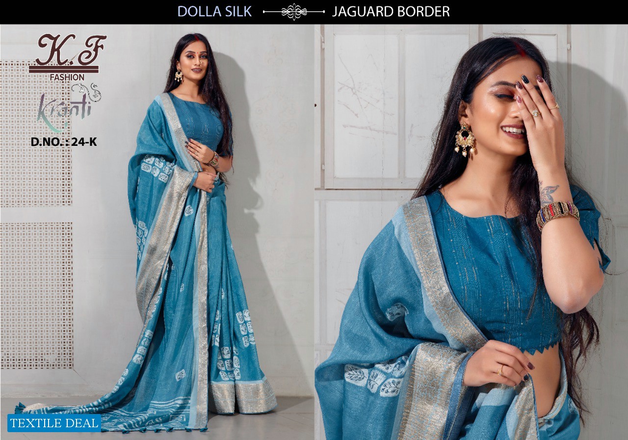 Kalpatru Kranti D.no 24 Wholesale Casual Ethnic Wear Sarees