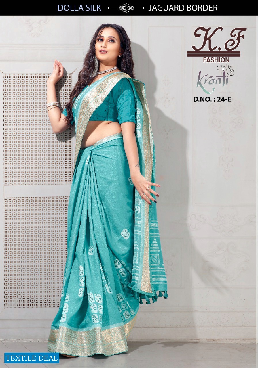 Kalpatru Kranti D.no 24 Wholesale Casual Ethnic Wear Sarees