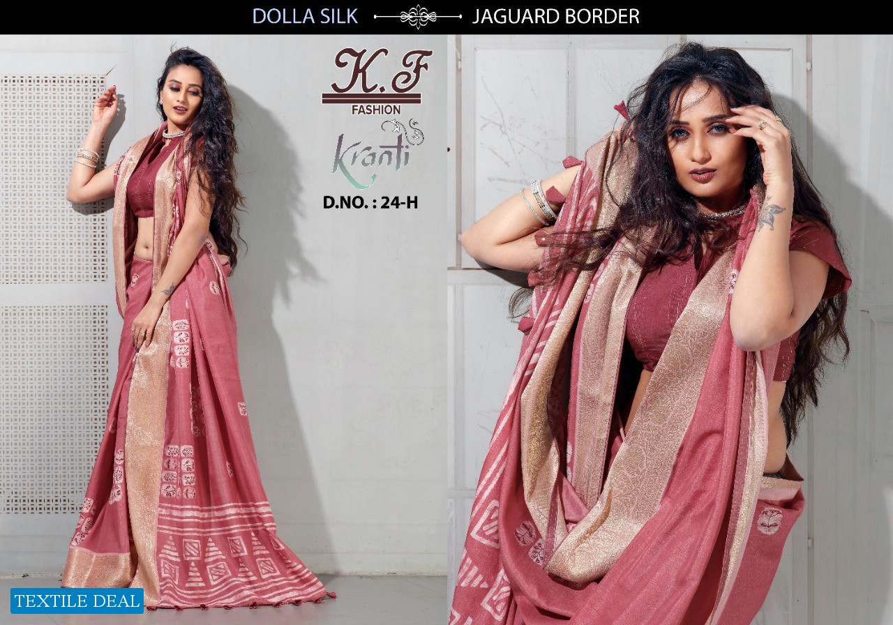 Kalpatru Kranti D.no 24 Wholesale Casual Ethnic Wear Sarees
