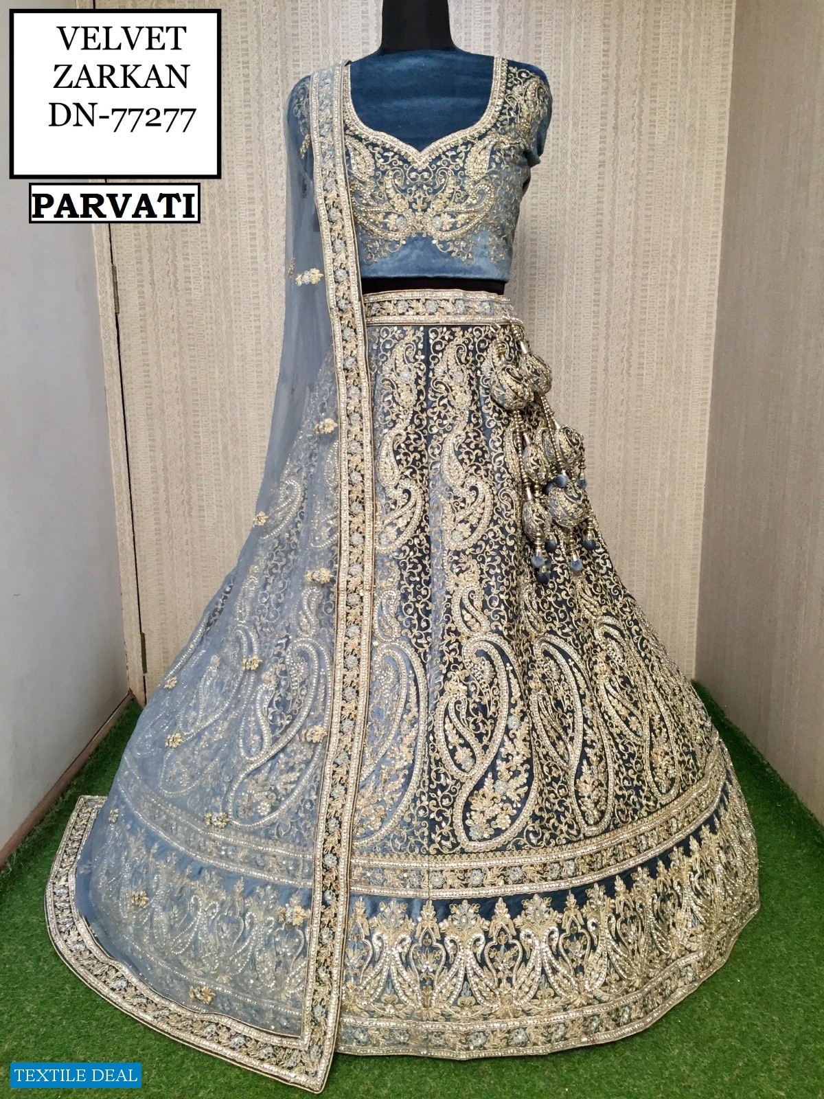 Parvati D.no 77257-77277-77278 Wholesale Bridal Wear Lehengas Collection