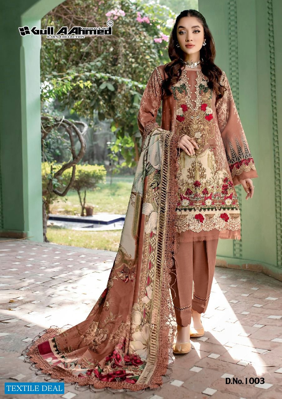 Gul Aahmed Minhal Wholesale Exclusive Lawn Collection Dress Material