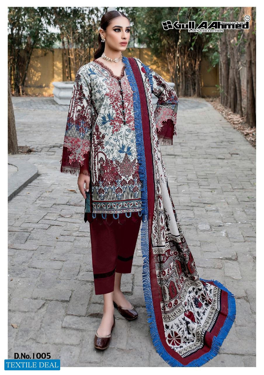 Gul Aahmed Minhal Wholesale Exclusive Lawn Collection Dress Material