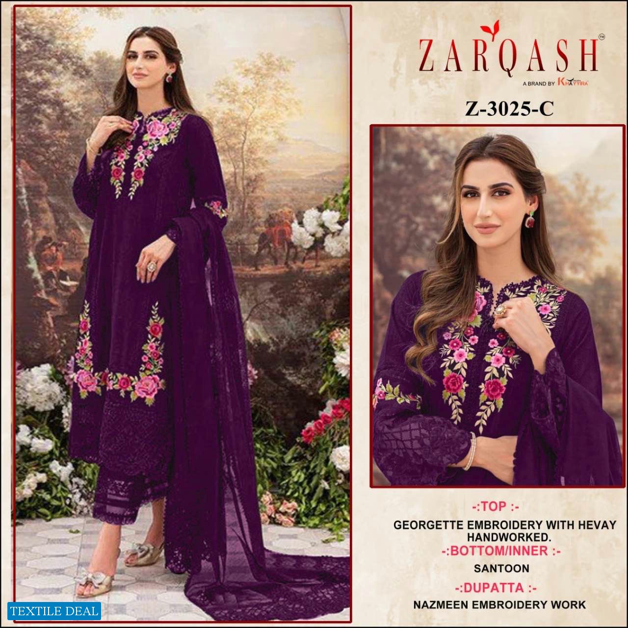 Zarqash Z-3025 Wholesale Pakistani Concept Pakistani Suits