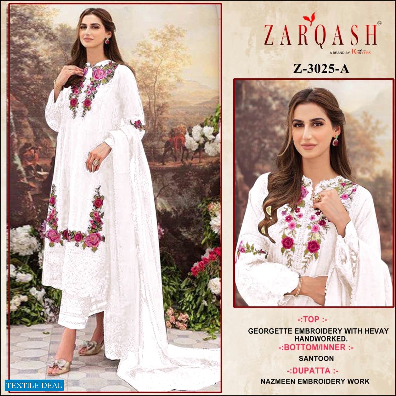 Zarqash Z-3025 Wholesale Pakistani Concept Pakistani Suits