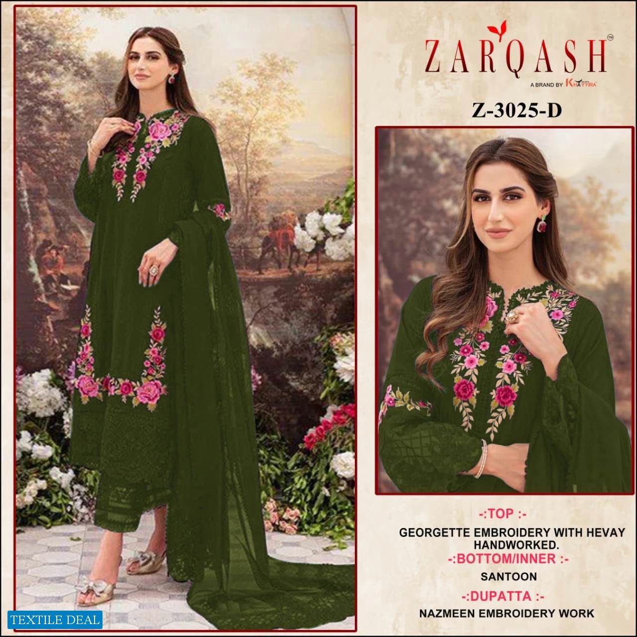 Zarqash Z-3025 Wholesale Pakistani Concept Pakistani Suits