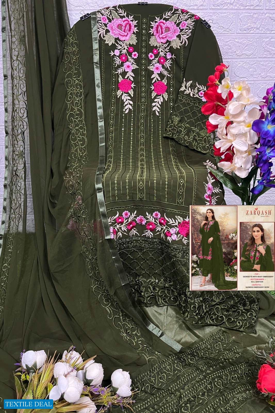 Zarqash Z-3025 Wholesale Pakistani Concept Pakistani Suits
