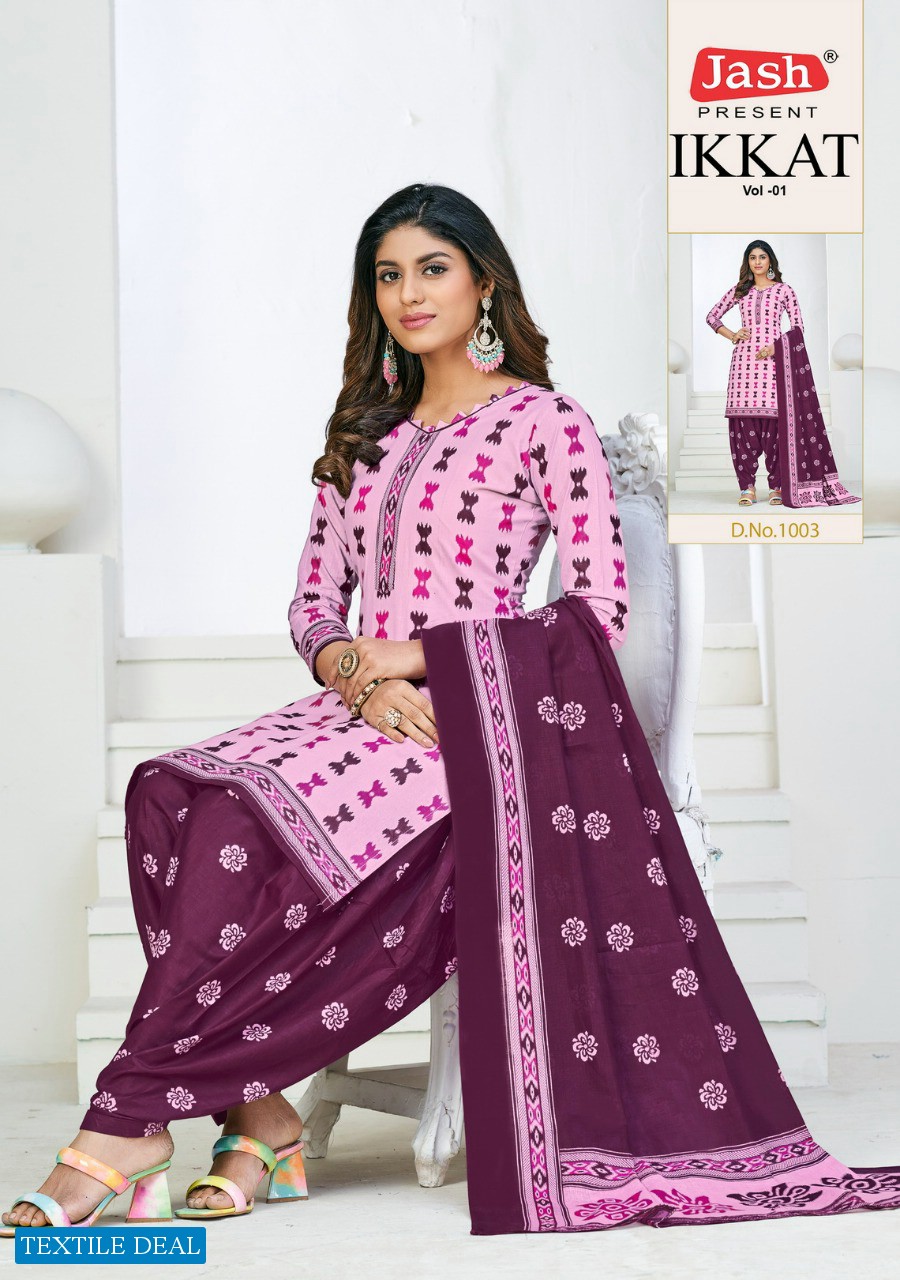 Jash Ikkat Vol-1 Wholesale Pure Cotton Printed Dress Material