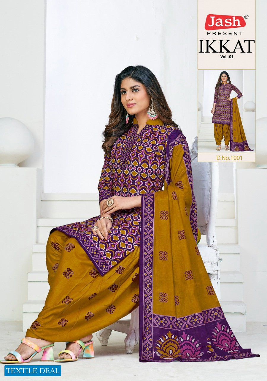 Jash Ikkat Vol-1 Wholesale Pure Cotton Printed Dress Material