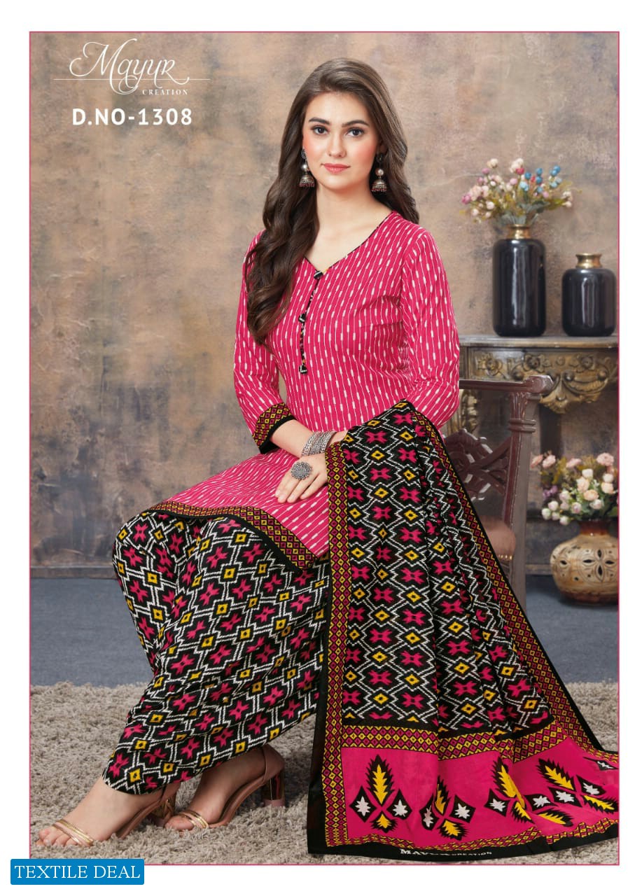 Mayur Ikkat Vol-13 Wholesale Pure Cotton Printed Dress Material