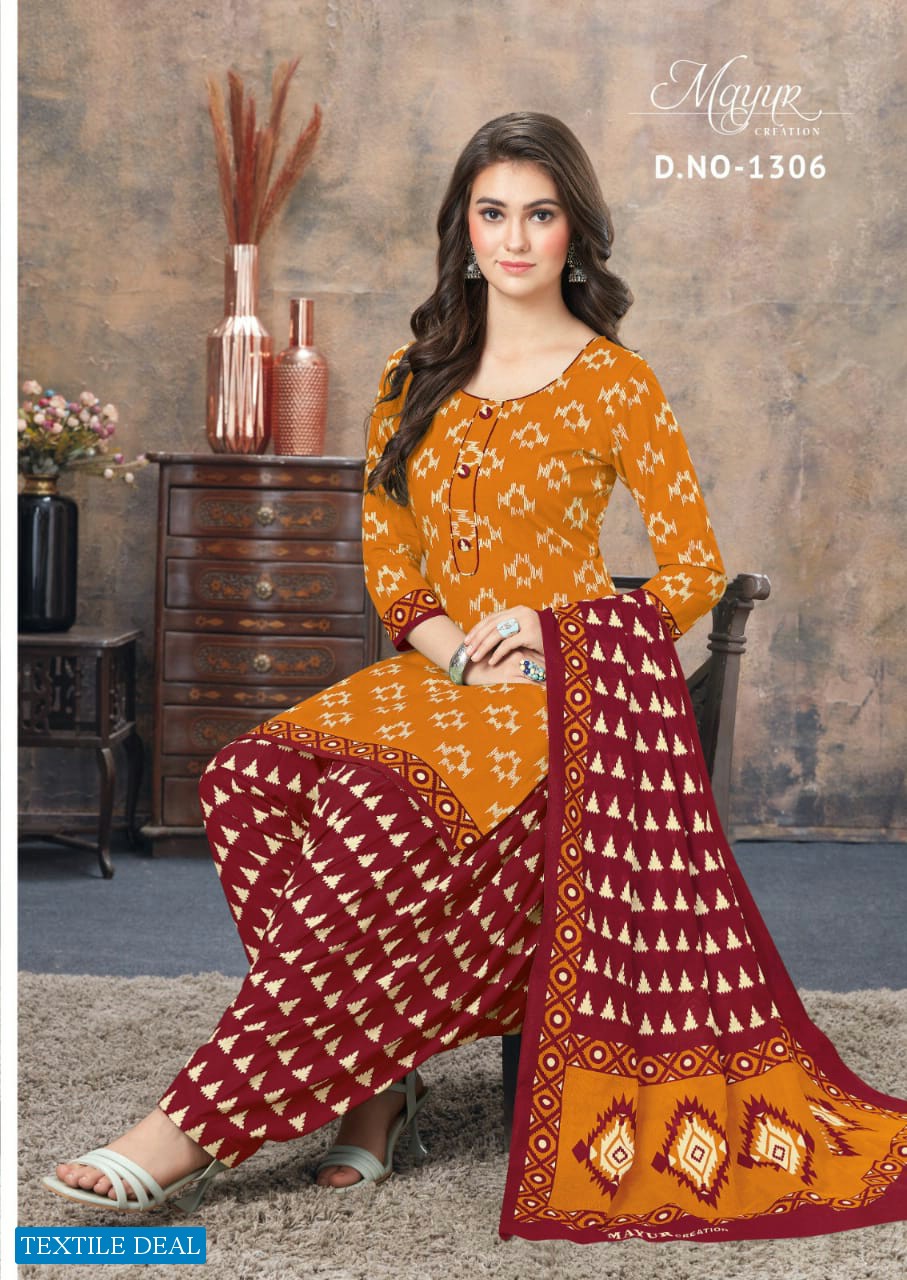 Mayur Ikkat Vol-13 Wholesale Pure Cotton Printed Dress Material