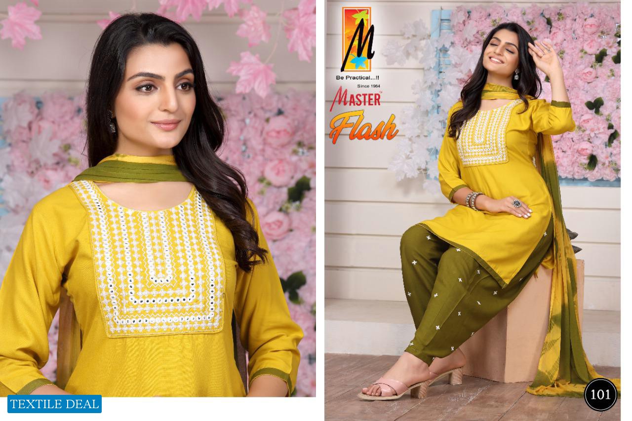 Master Flash Wholesale Readymade Patiyala Suits Collection