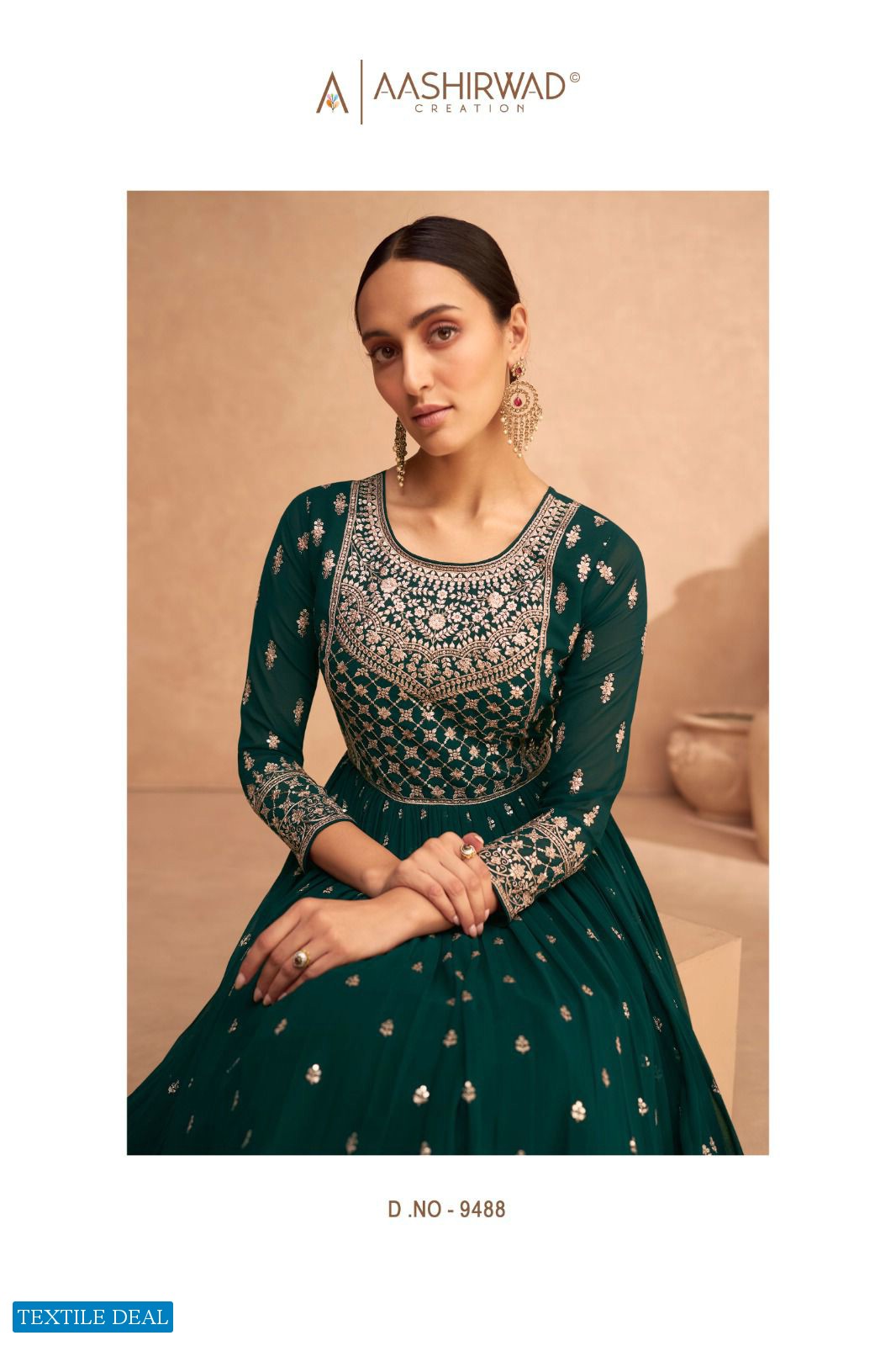 Aashirwad Leela Wholesale Designer Anarkali Salwar Suits