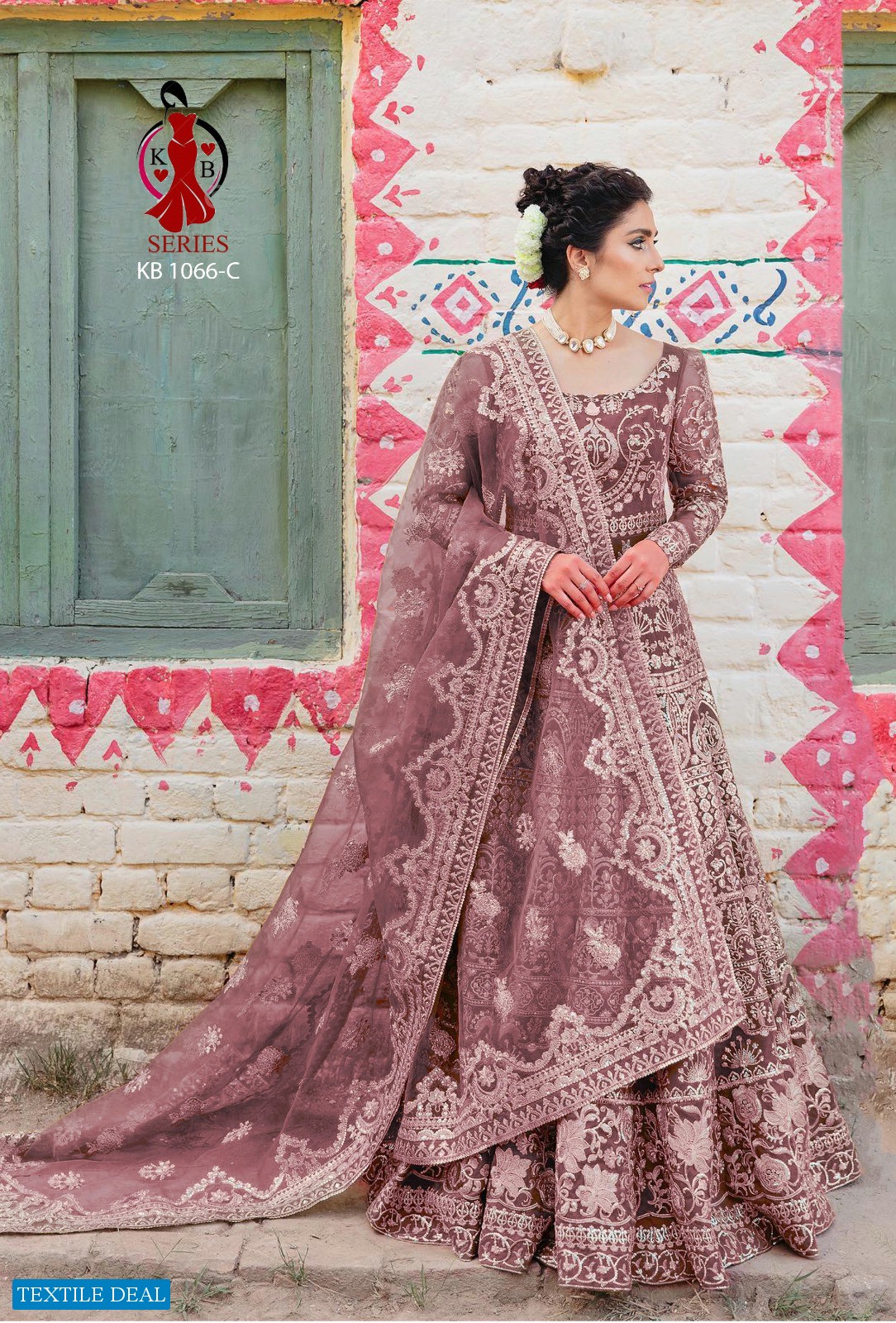 KB-1066 Wholesale Birdal Anarkali Gown Catalogue