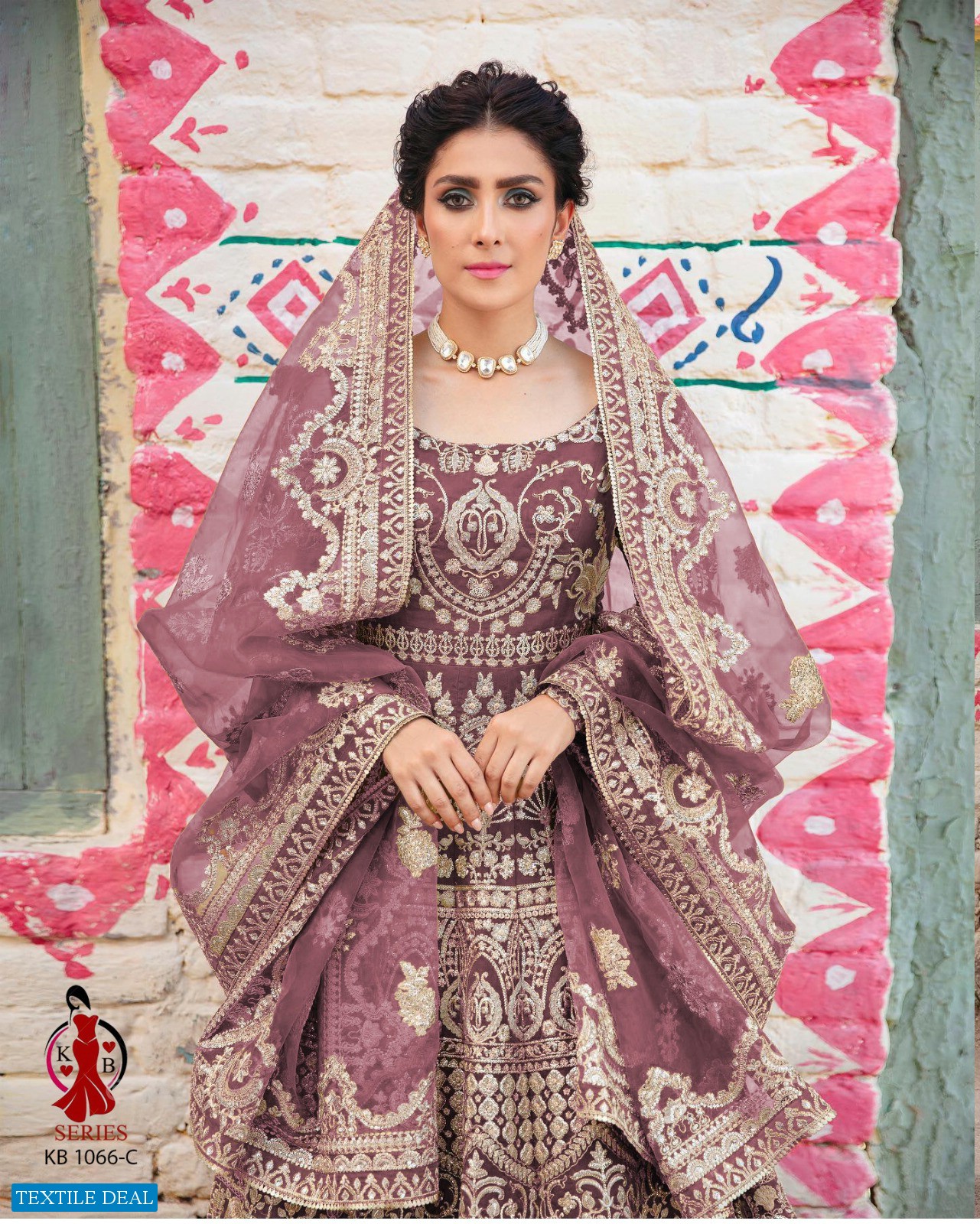 KB-1066 Wholesale Birdal Anarkali Gown Catalogue