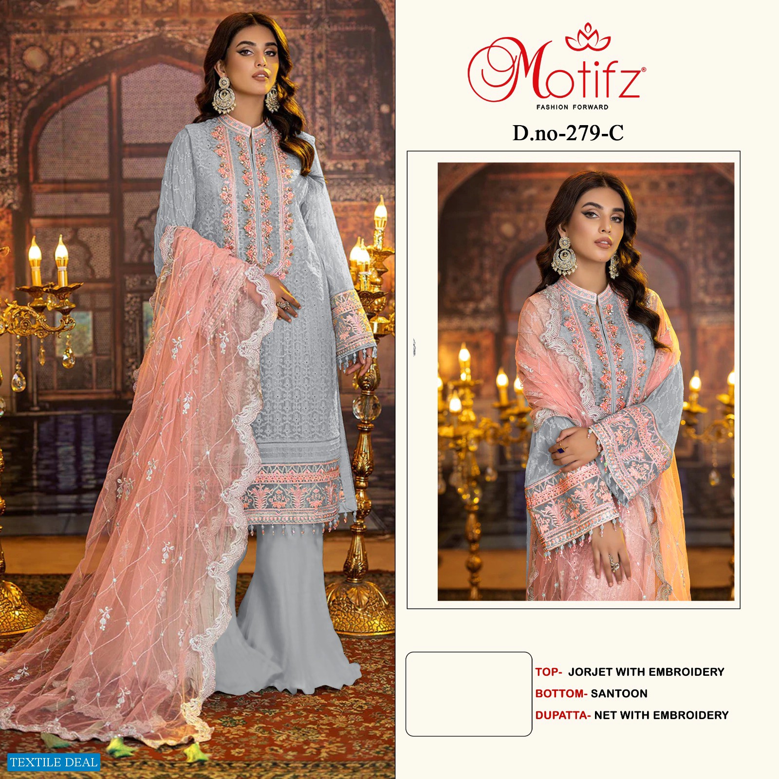 Motifz D.no 279 Wholesale Pakistani Concept Pakistani Suits