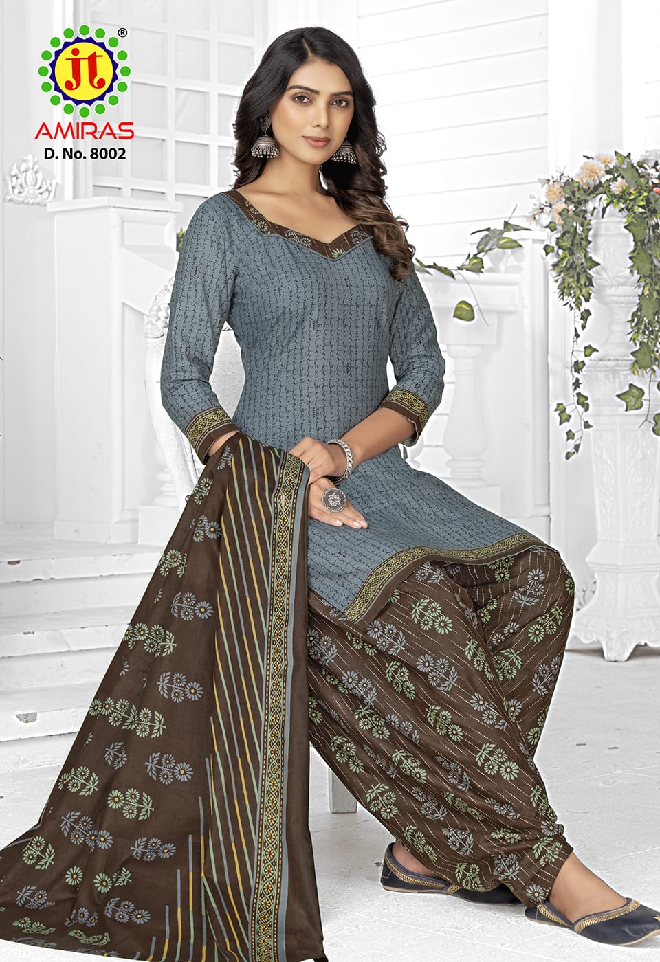 JT Amiras Vol-8 Wholesale Pure Cotton Patiyala Dress Material
