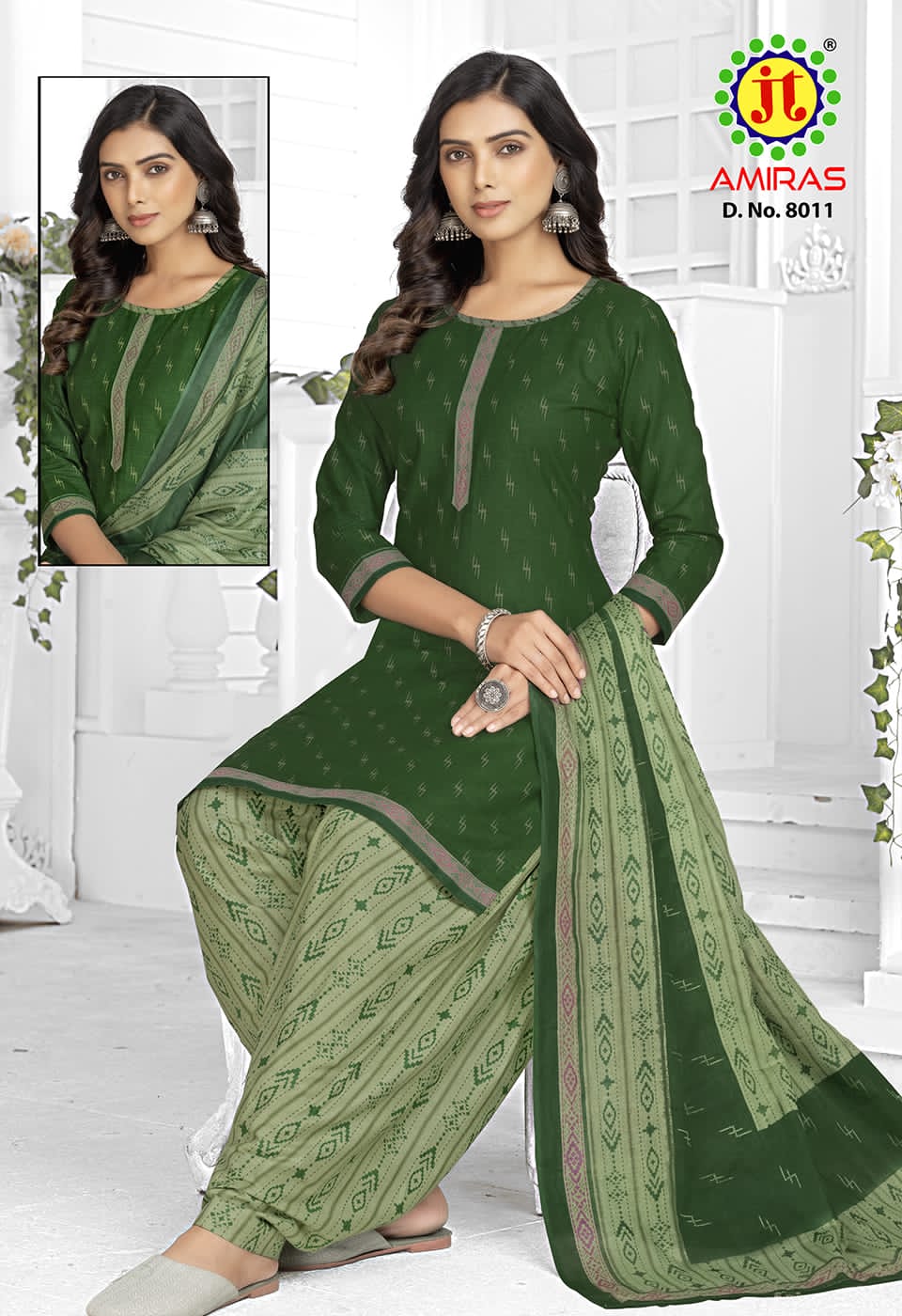 JT Amiras Vol-8 Wholesale Pure Cotton Patiyala Dress Material