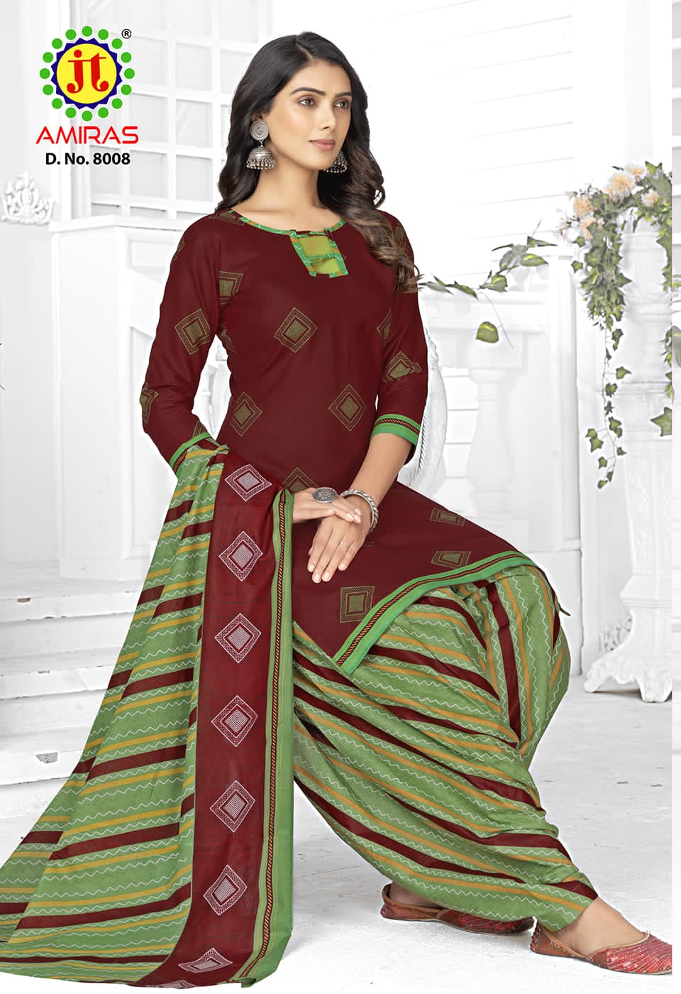 JT Amiras Vol-8 Wholesale Pure Cotton Patiyala Dress Material