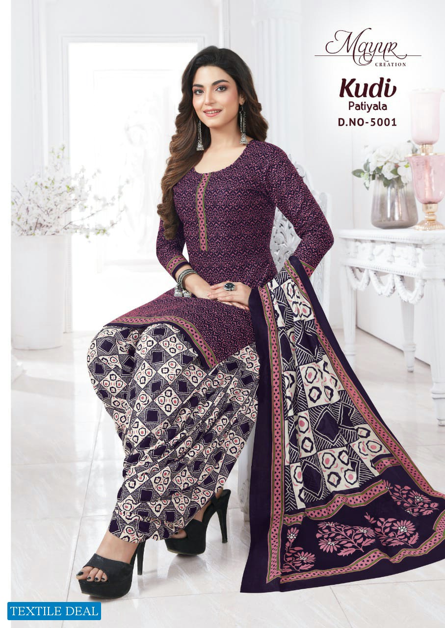 Mayur Kudi Patiyala Vol-5 Wholesale Patiyala Cotton Dress Material