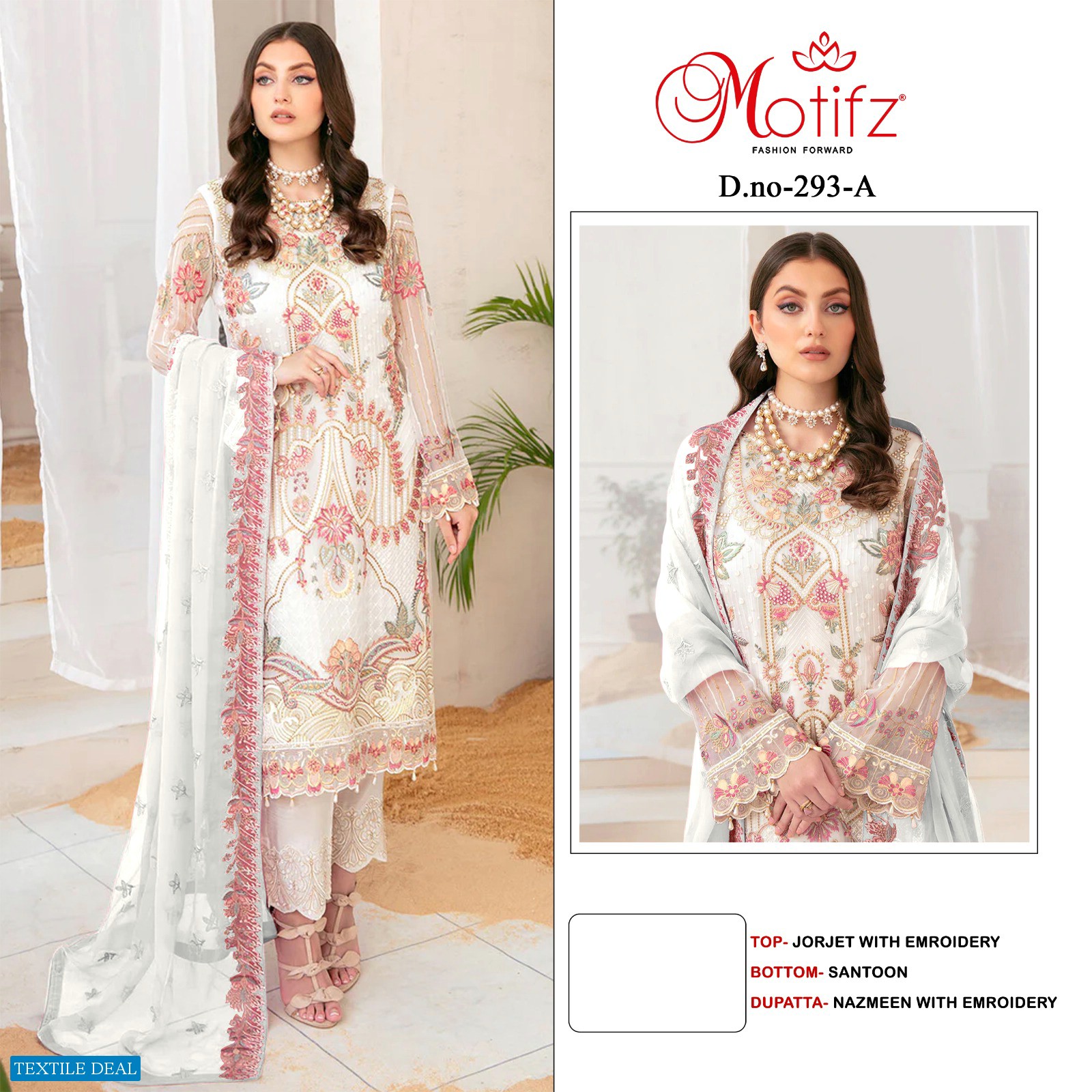 Motifz D.no 293 Wholesale Pakistani Concepts Pakistani Suits