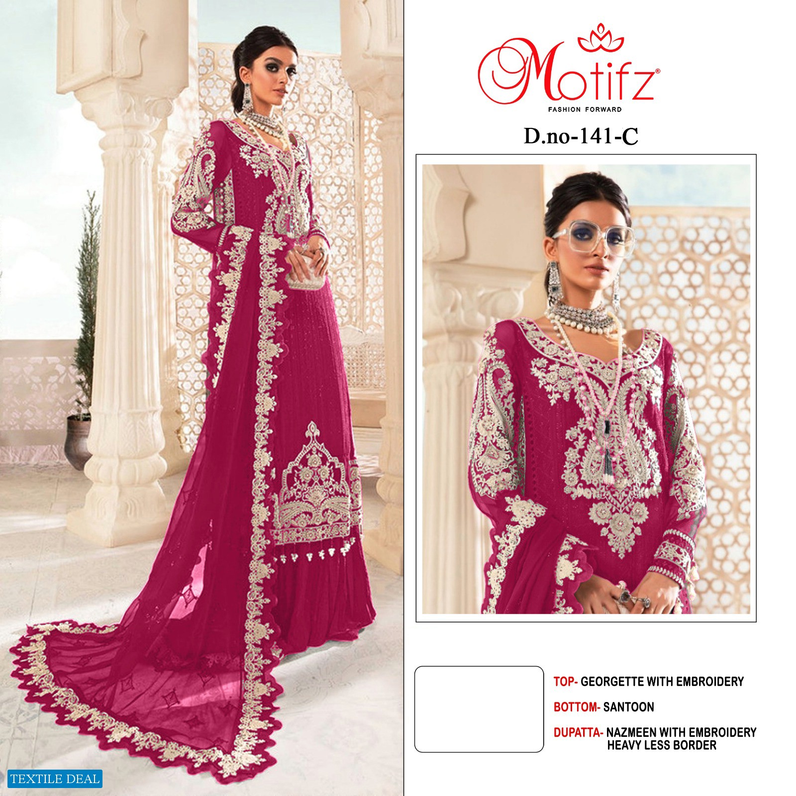 Motifz D.no 141 Wholesale Pakistani Concept Pakistani Suits