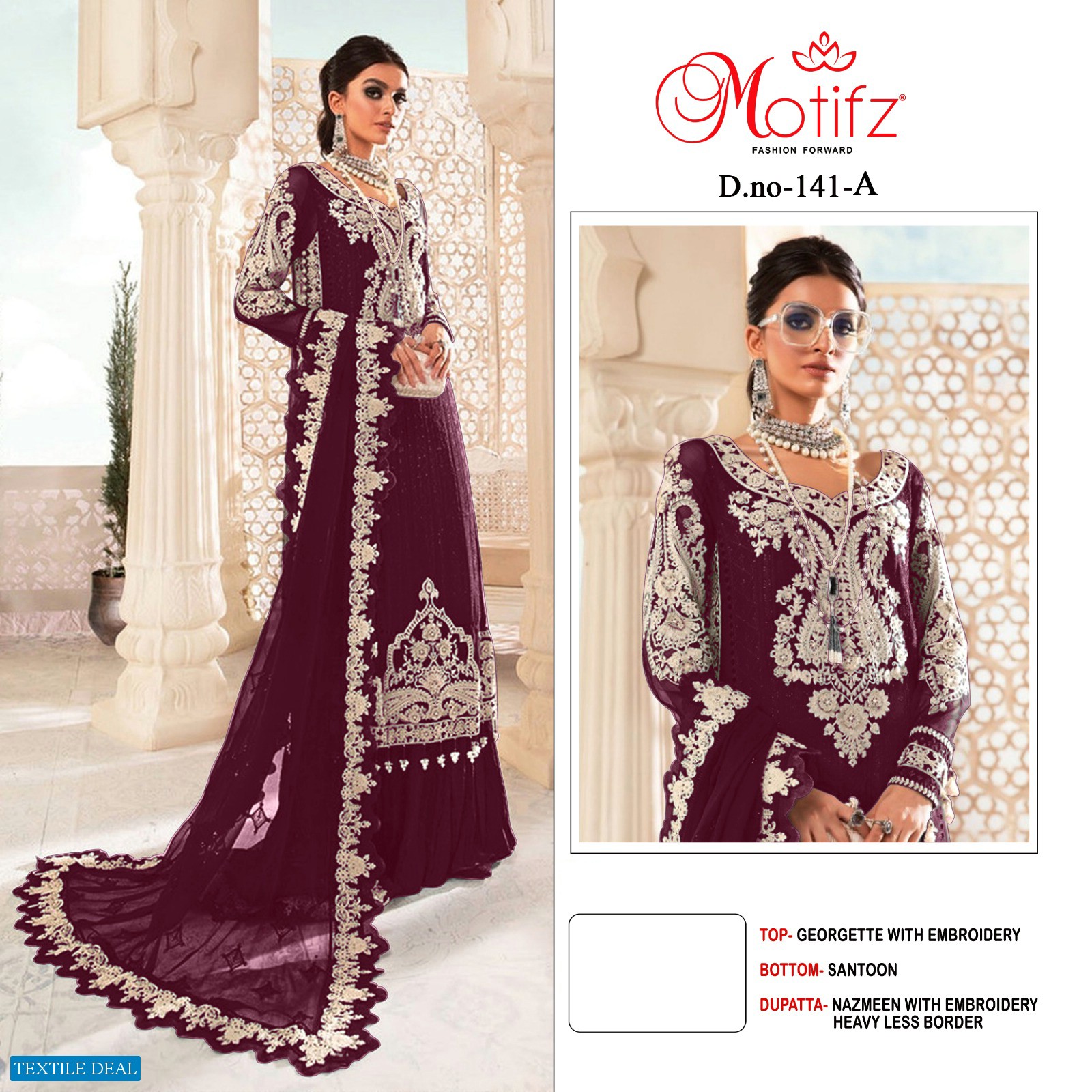 Motifz D.no 141 Wholesale Pakistani Concept Pakistani Suits