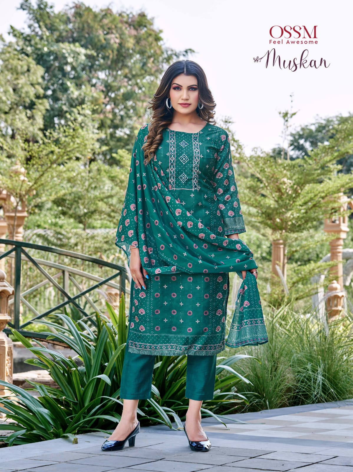 OSSM MUSKAN SILK READYMADE SALWAR KAMEEZ