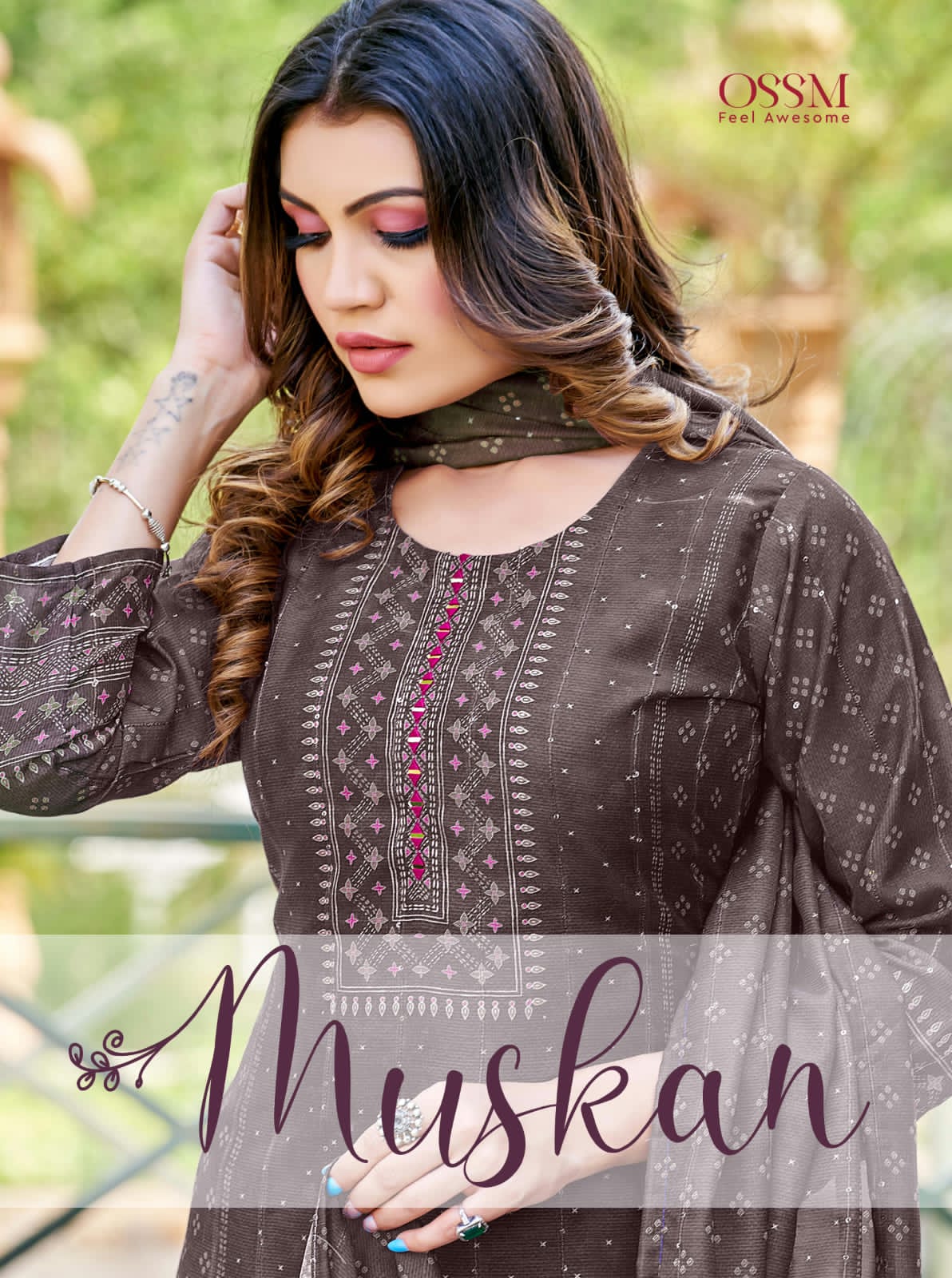 OSSM MUSKAN SILK READYMADE SALWAR KAMEEZ