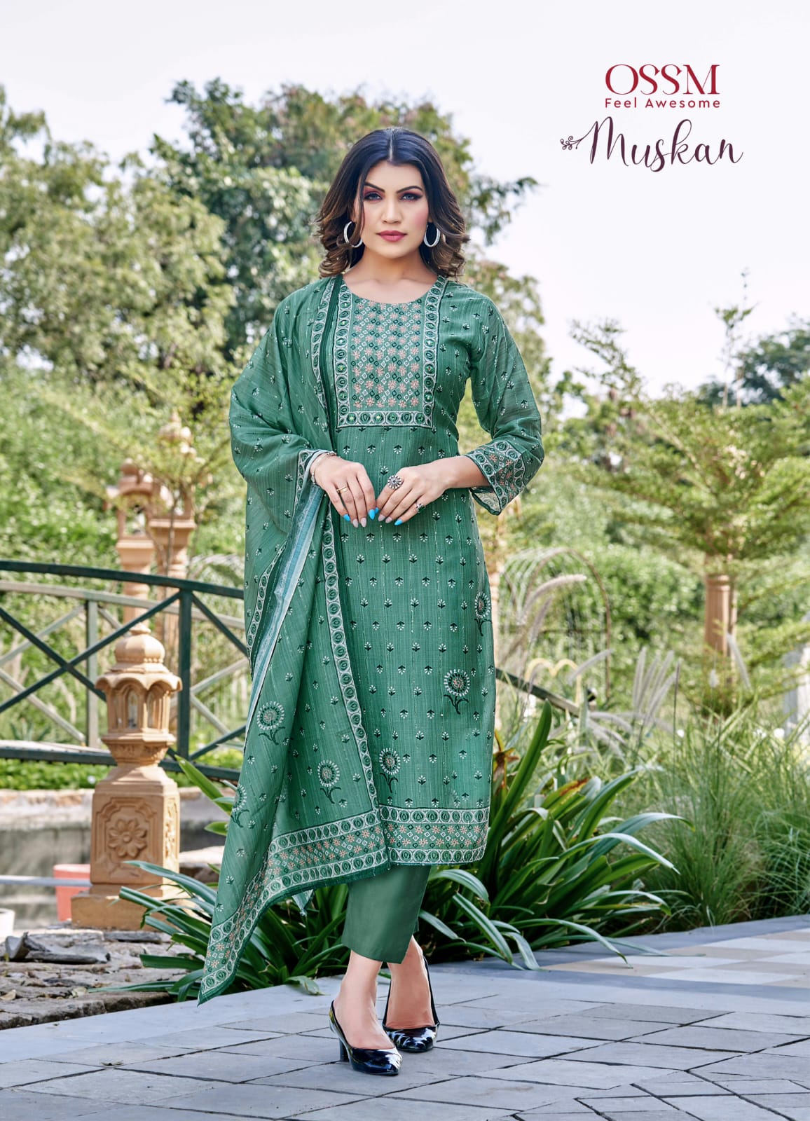 OSSM MUSKAN SILK READYMADE SALWAR KAMEEZ