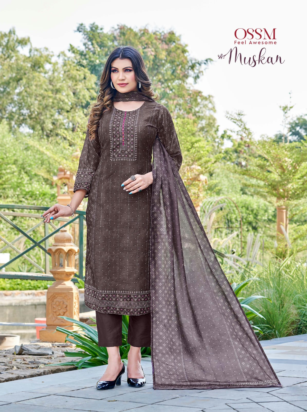 OSSM MUSKAN SILK READYMADE SALWAR KAMEEZ